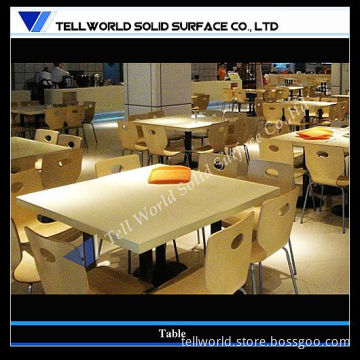 Corian 4 Seats Dining Table, Restaurant Bar Table
